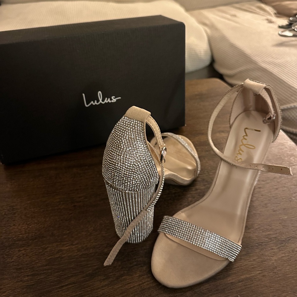 Lulu's Sparkling Silver Heels